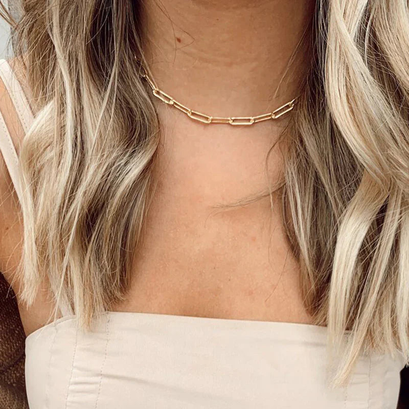 Archen Elegant Chain Necklace | Gold