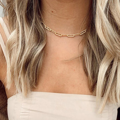 Archen Elegant Chain Necklace | Gold