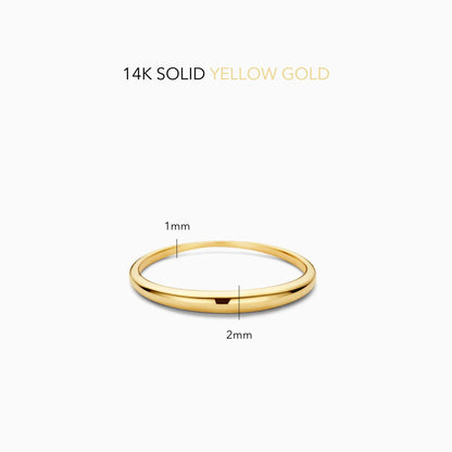 Slim Dome Ring