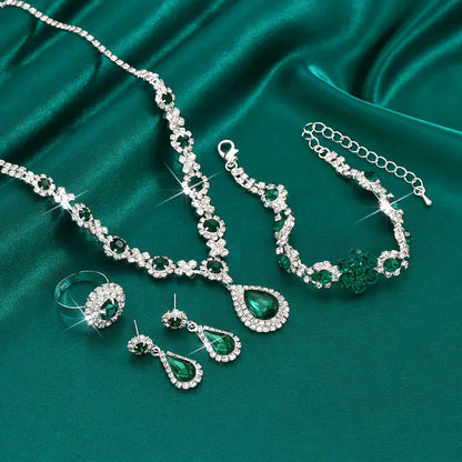 Adriana Lysandre Jewelry Set | White Gold