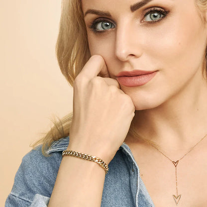 Estate Cuban Bracelet | Gold
