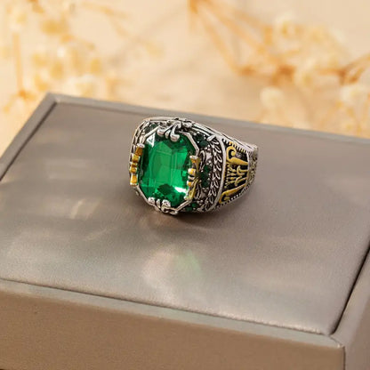Klara Emerin Ring | Mixed Gold
