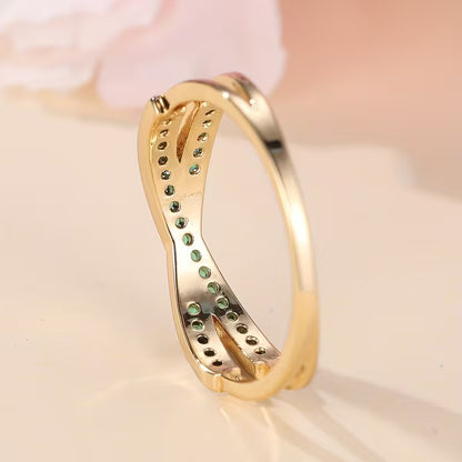 Emerald Flow Ring | Gold