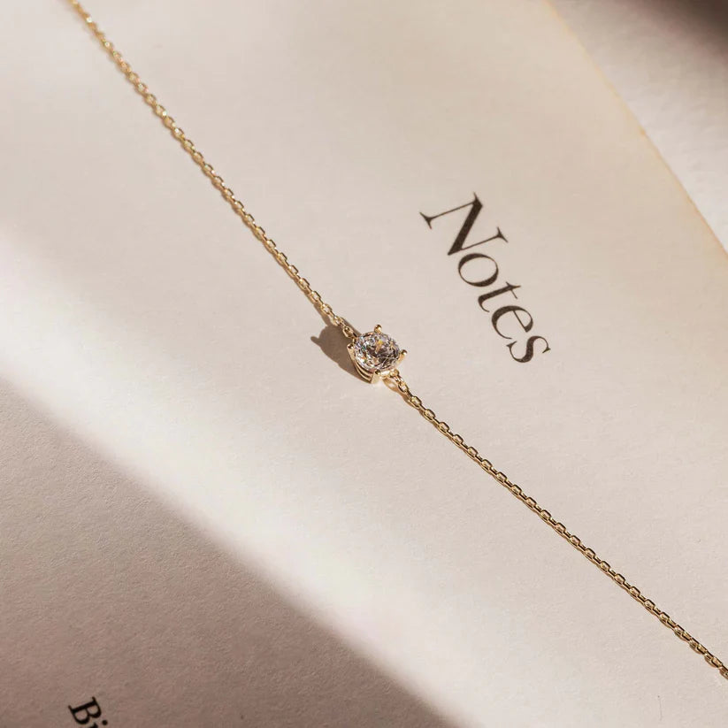 Cléa Stone Bracelet | White Gold