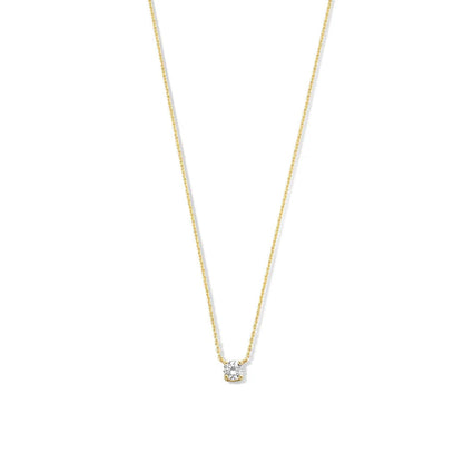 Cléa Stone Necklace | White Gold